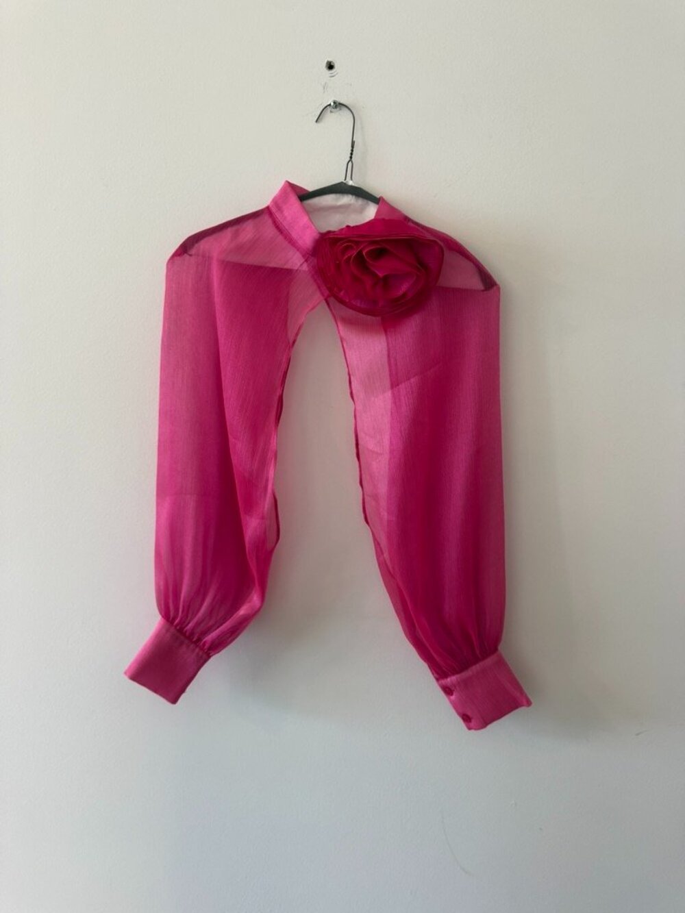 Maeve by Anthropologie Pink Sheer Blouse Shrug in Pink - One Size